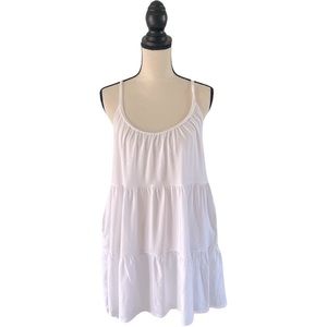 Old Navy Braided Strap Tiered Mini Swing Dress